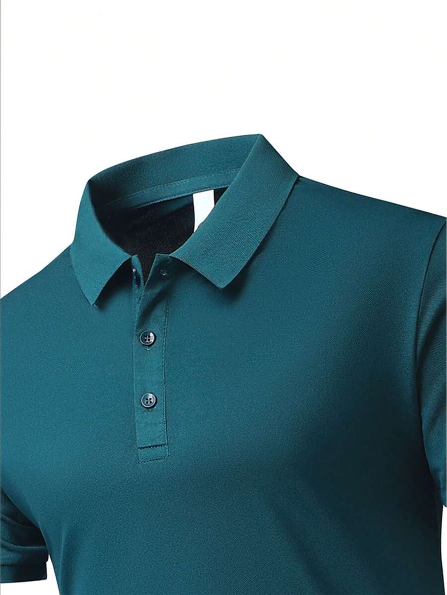 Men's Casual Breathable Plain  - Polo Shirt Pique ulasan dan harga