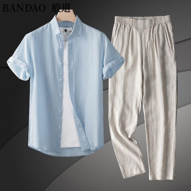 Summer New Fashion Trend Comfo - Short Linen Drawstring ulasan dan harga